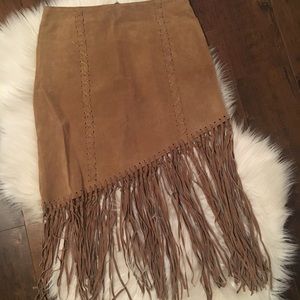 Boho fringe skirt